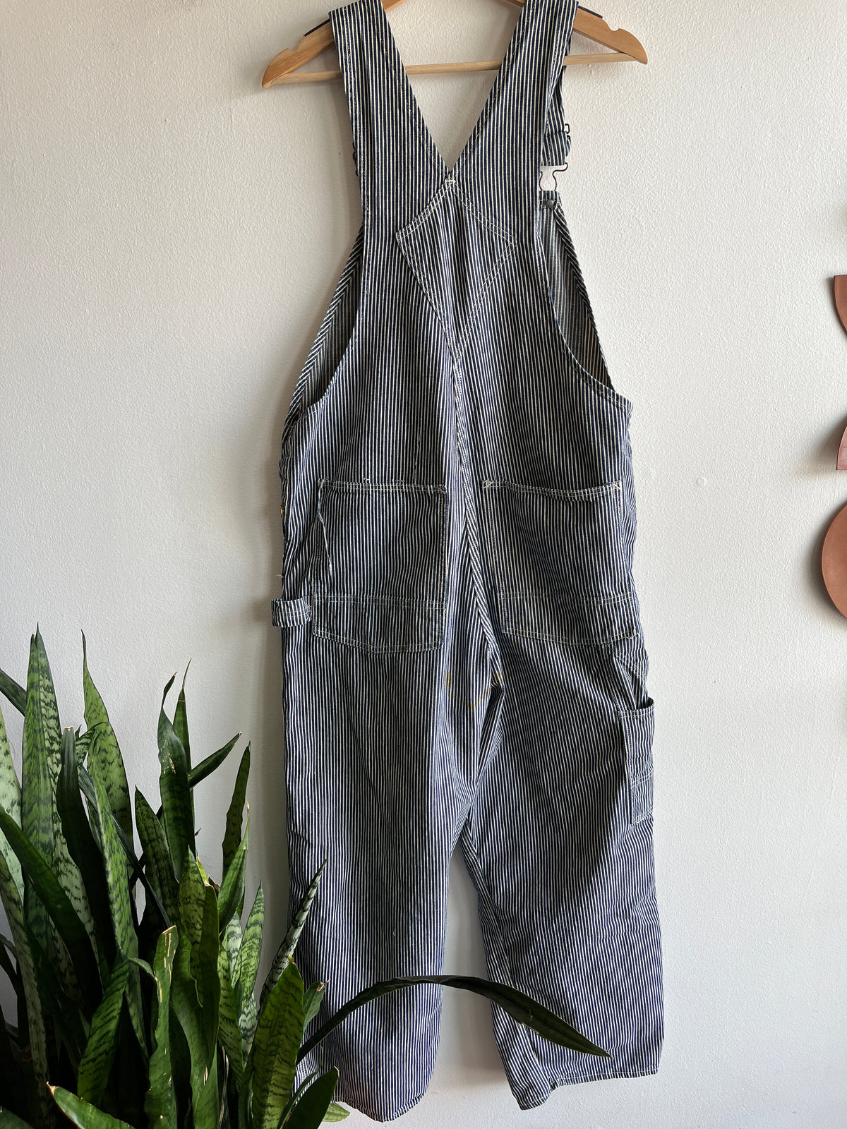 Vintage 1940/50’s Headlight Hickory Stripe Denim Overalls