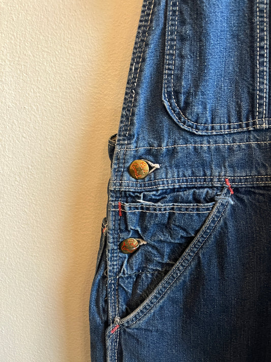 Vintage 1960’s Red Camel Denim Lowback Overalls
