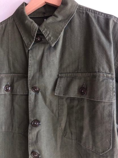 Vintage WW2 HBT Army Shirt - La Lovely Vintage 