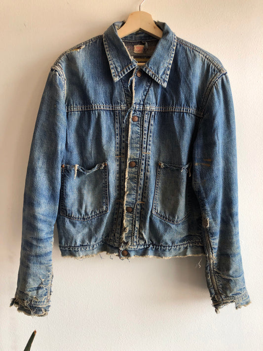Vintage 1940/1950’s Hercules Blanket-Lined Type 2 Denim Jacket - La Lovely Vintage 
