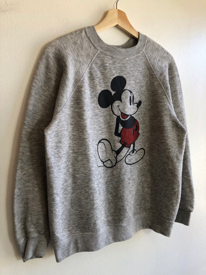 Vintage 1980’s Disney Mickey Mouse Heathered Sweatshirt - La Lovely Vintage 