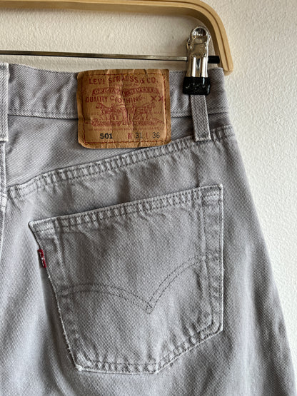 Vintage 1990’s Levi’s 501 Grey Denim Jeans