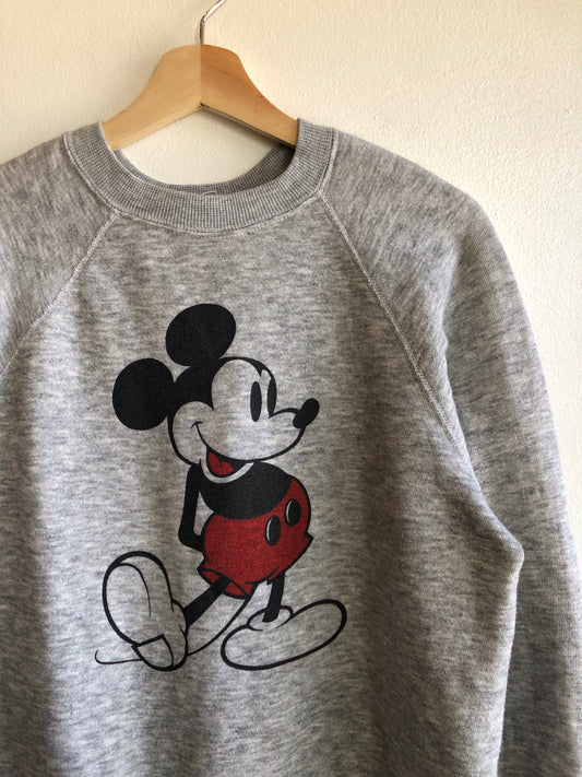 Vintage 1980’s Disney Mickey Mouse Heathered Sweatshirt - La Lovely Vintage 