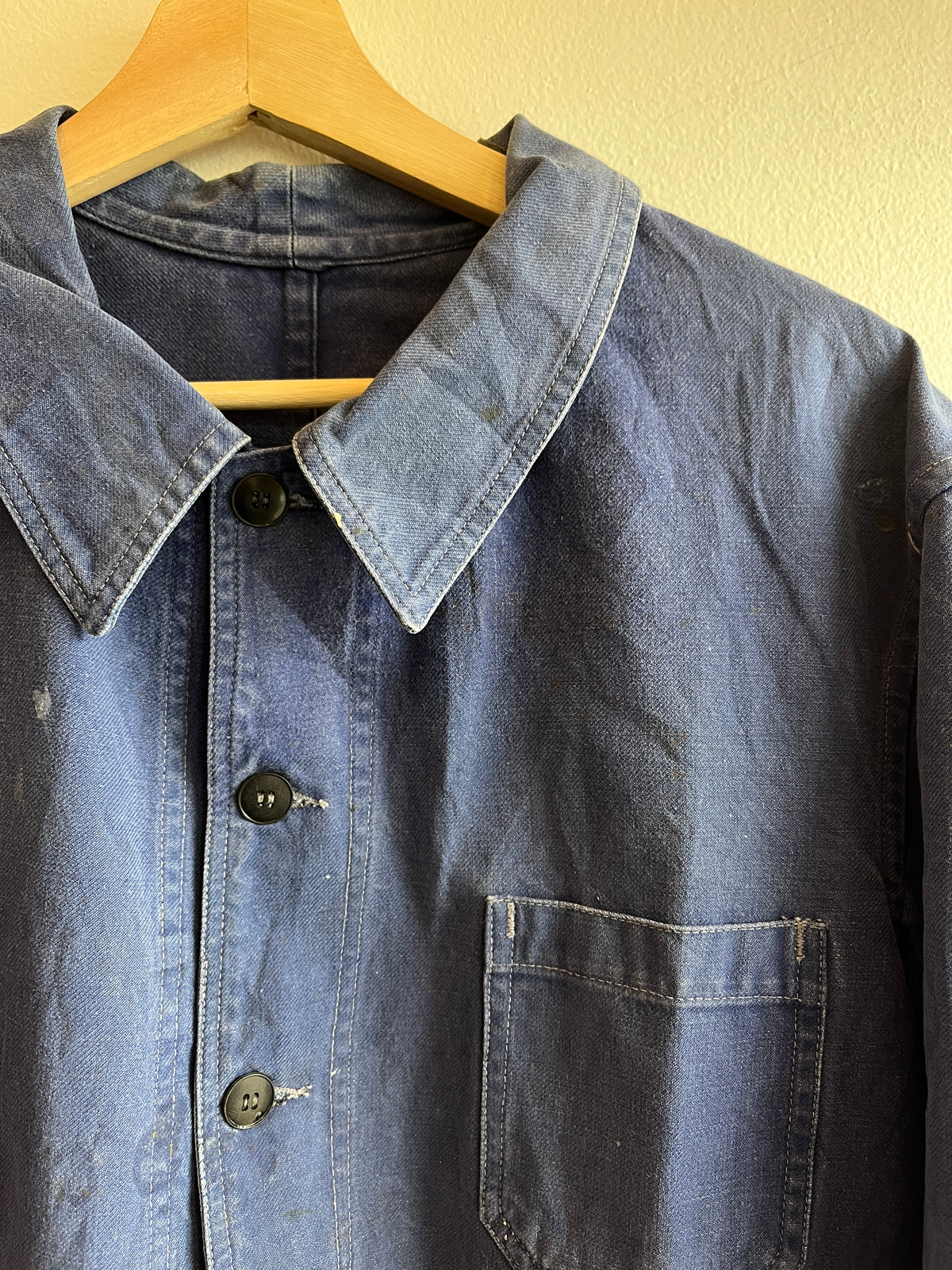 Vintage 1950/60’s “Le Tigre” French Indigo Chore Coat - La Lovely Vintage 
