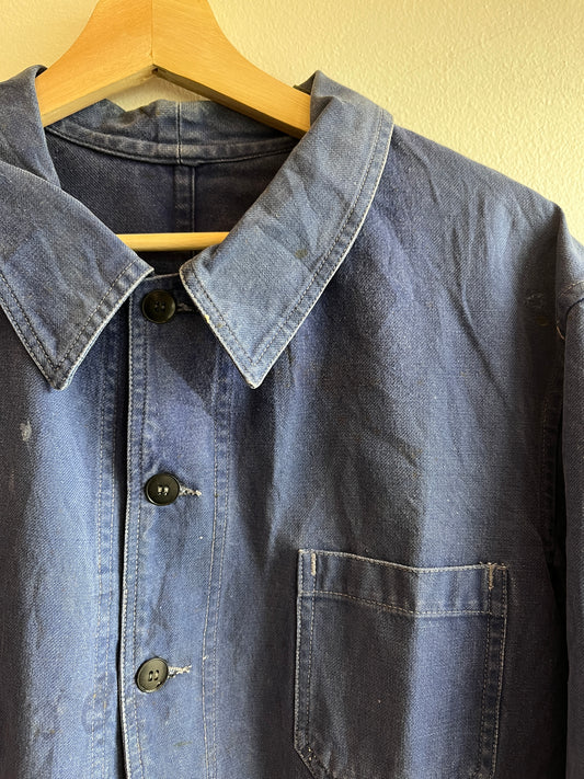 Vintage 1950/60’s “Le Tigre” French Indigo Chore Coat - La Lovely Vintage 