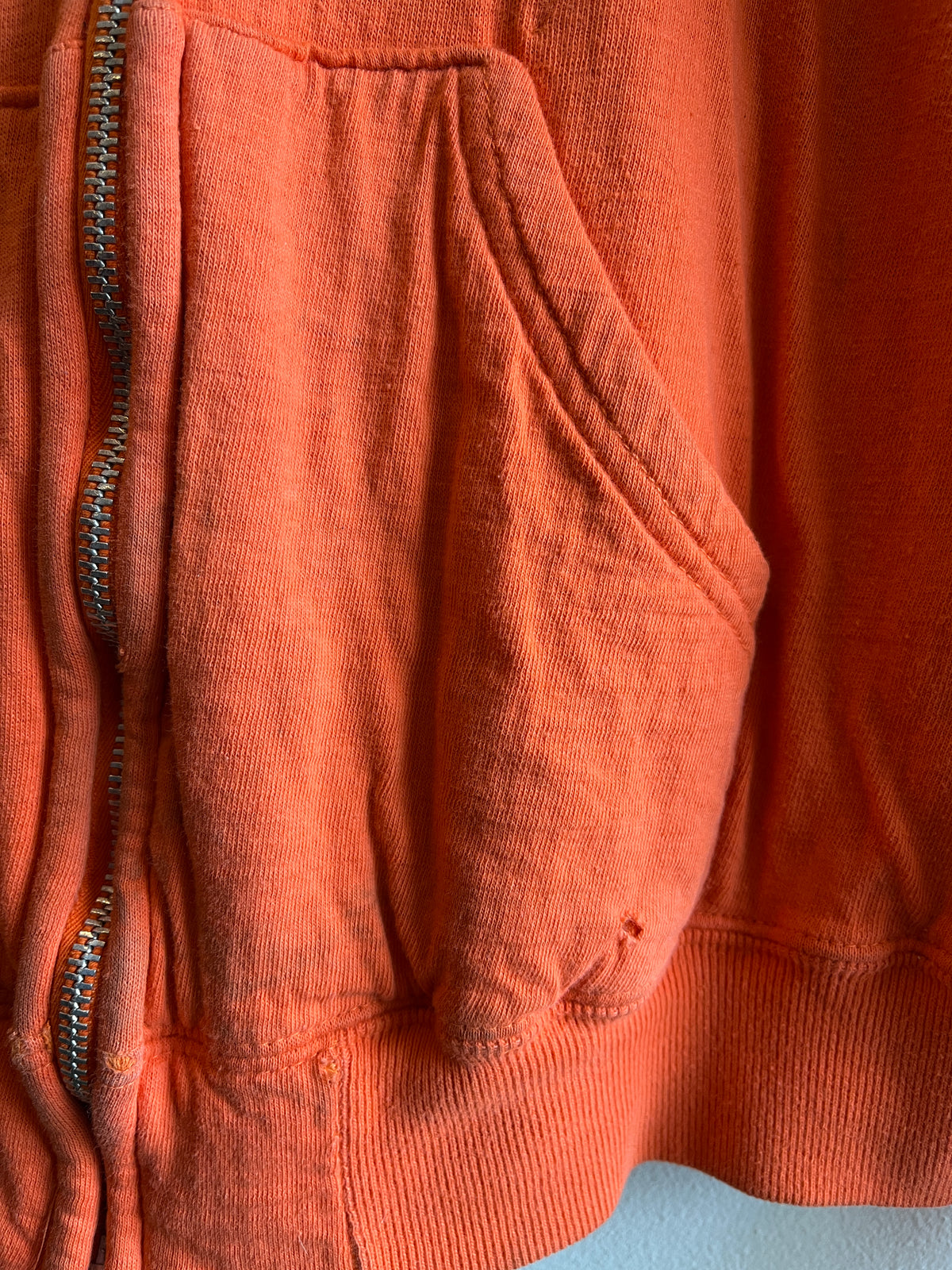 Vintage 1960’s Thermal Lined Hooded Zip-Up Sweatshirt