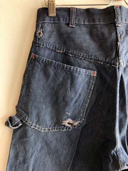 Vintage 1950/60’s Dark Denim PowrHouse Work Jeans - La Lovely Vintage 