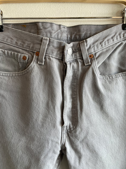 Vintage 1990’s Levi’s 501 Grey Denim Jeans