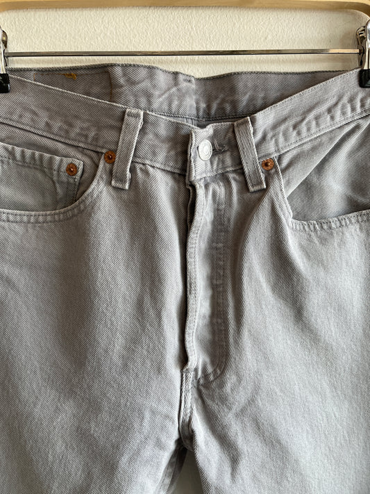 Vintage 1990’s Levi’s 501 Grey Denim Jeans
