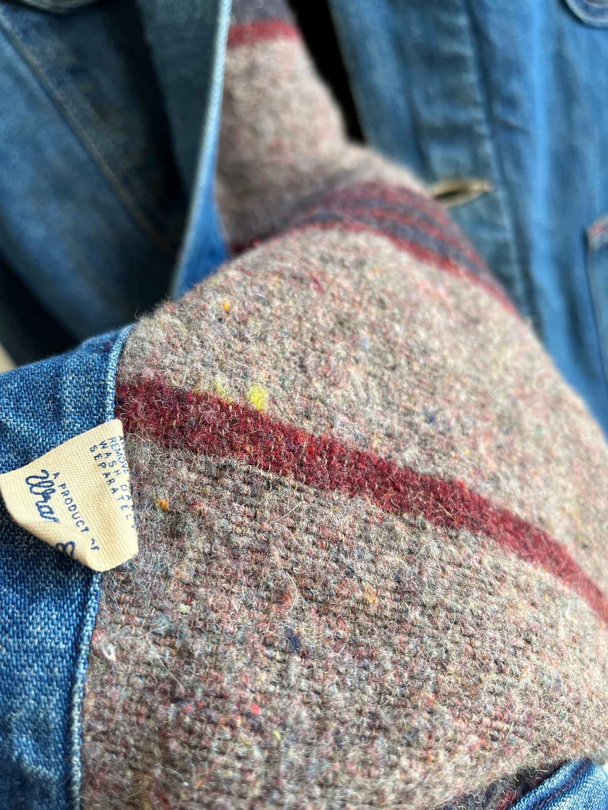 Vintage 1960’s Wrangler Blanket-Lined Denim Chore Coat - La Lovely Vintage 