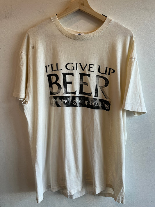 Vintage 1990’s “I’ll Give Up Beer” T-Shirt - La Lovely Vintage 
