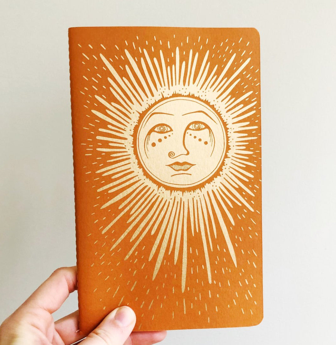 The Rainbow Vision - Sun notebook - La Lovely Vintage 