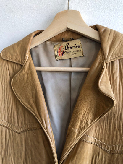 Vintage 1950’s “Geronimo” Leather Fringe Jacket