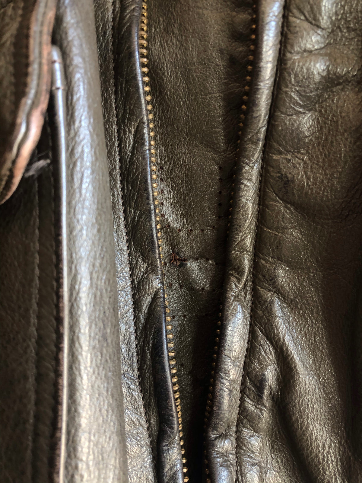 Vintage 1970s USN G-1 Leather Flight Jacket - La Lovely Vintage 
