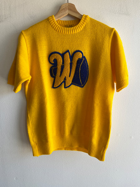 Vintage 1970’s Cheerleading Short Sleeve Sweater