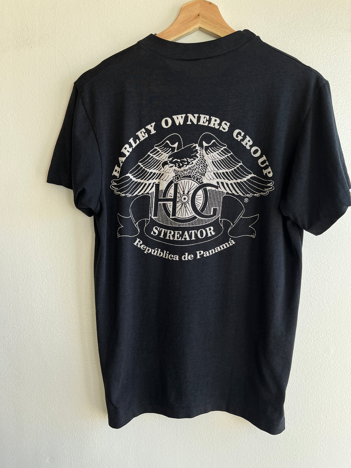 Vintage 1980’s Harley Davidson Owners Group of Panama T-Shirt - La Lovely Vintage 
