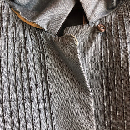 Vintage 1950’s Loop-Collar Pleated Blouse - La Lovely Vintage 