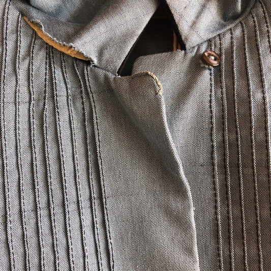 Vintage 1950’s Loop-Collar Pleated Blouse - La Lovely Vintage 