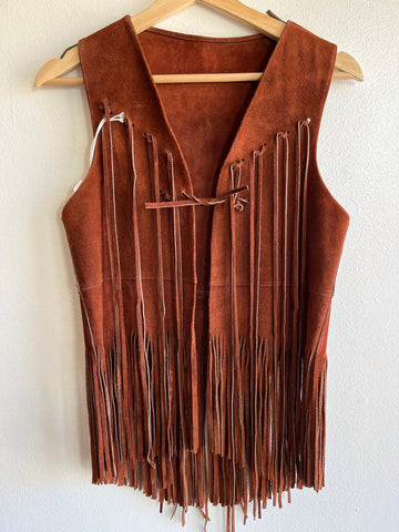 Vintage 1970’s Fringe Suede Vest