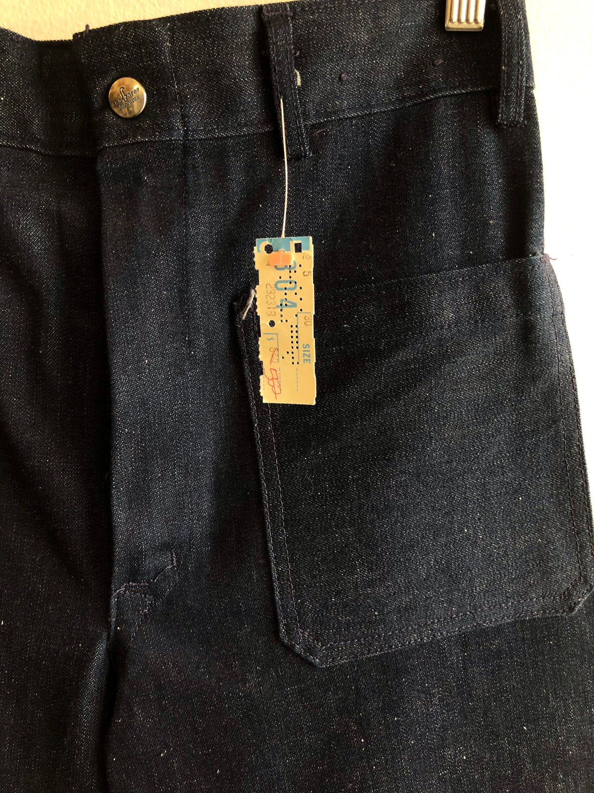 Vintage Deadstock 1970’s Seafarers Denim U.S. Navy Dungarees - La Lovely Vintage 