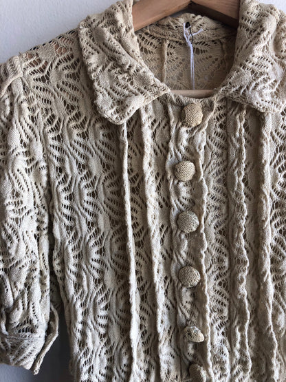 Vintage 1950’s Knitted Cotton Dress - La Lovely Vintage 