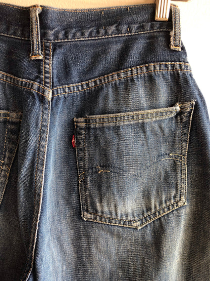 Vintage 1950’s Levi’s “Big E” 701 Hidden Rivet Denim Jeans - La Lovely Vintage 