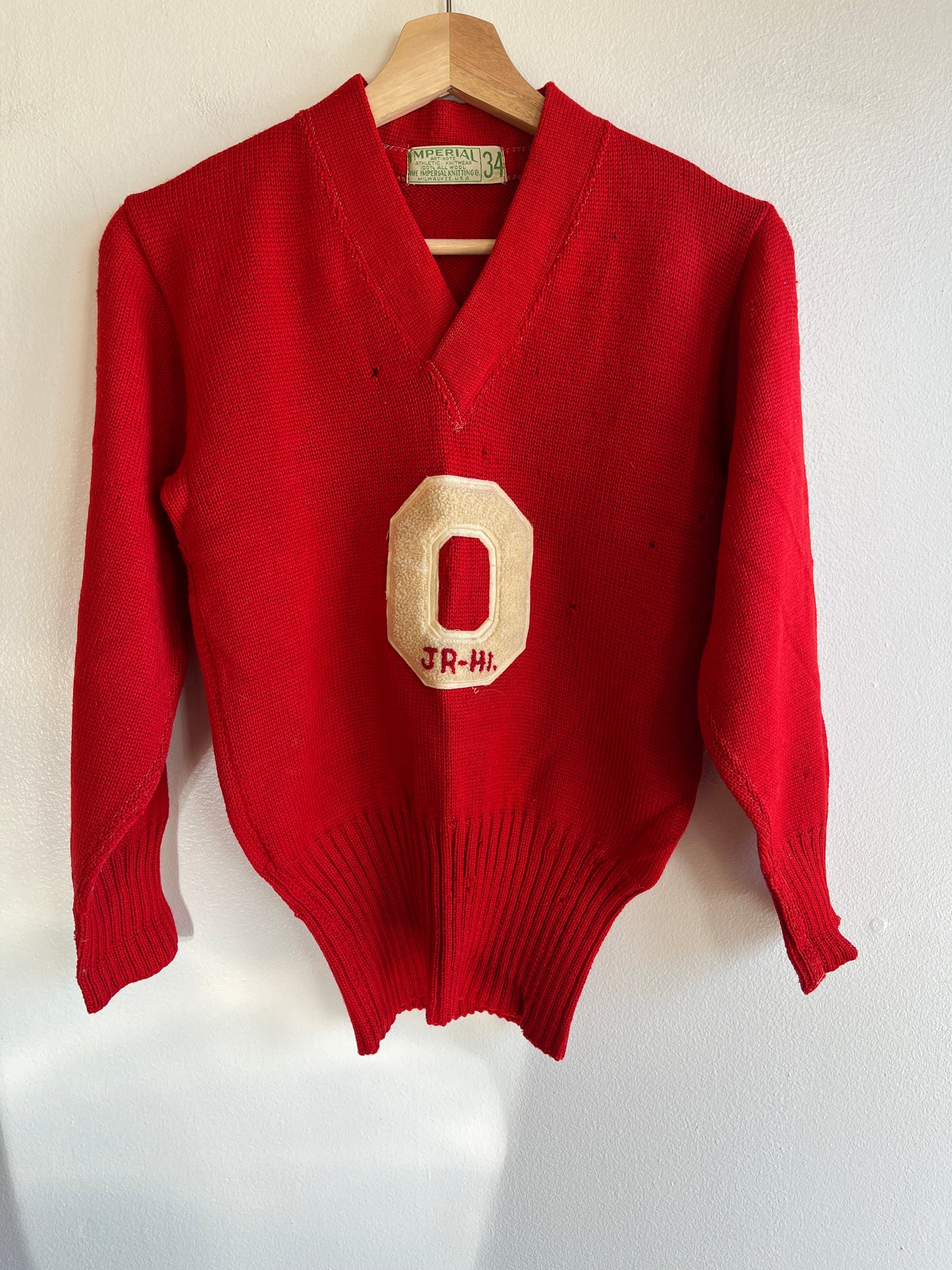 Vintage 1940’s Varsity Sweater - La Lovely Vintage 