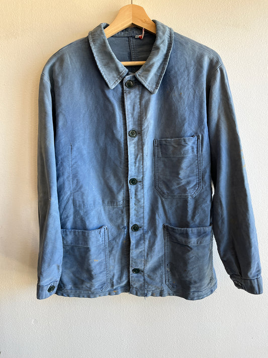 Vintage 1950’s French Moleskin Chore Coat - La Lovely Vintage 