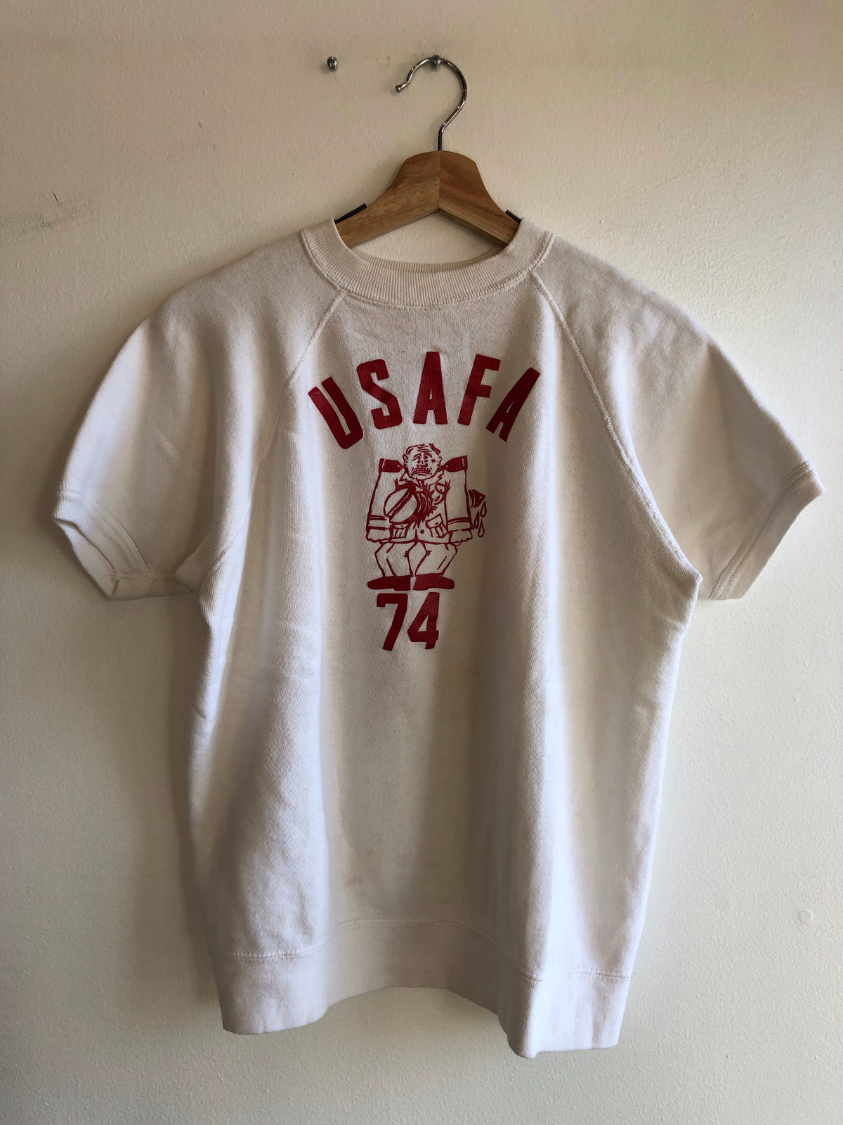 Vintage 1970’s USAFA Short Sleeve Sweatshirt - La Lovely Vintage 