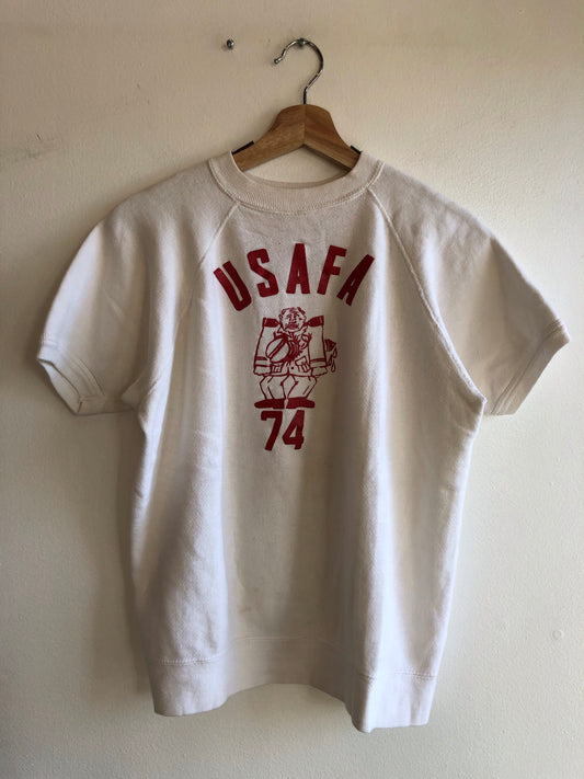 Vintage 1970’s USAFA Short Sleeve Sweatshirt - La Lovely Vintage 