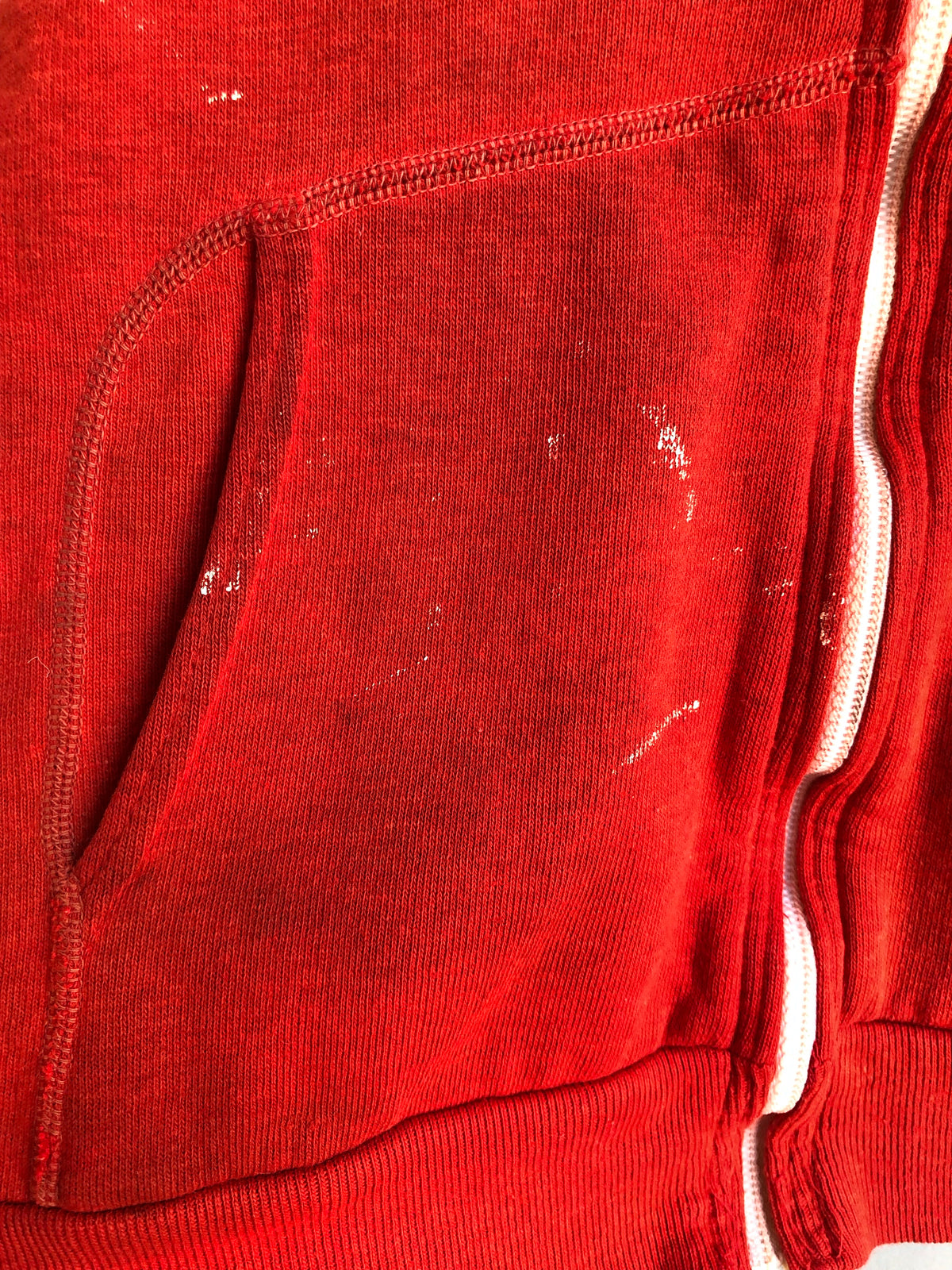 Vintage 1970’s Red Zip Up Sweater