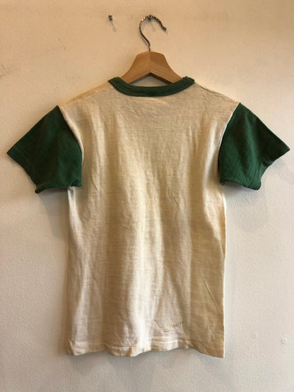 Vintage 1950’s “Green Plaza Acres” Flock-Printed T-Shirt