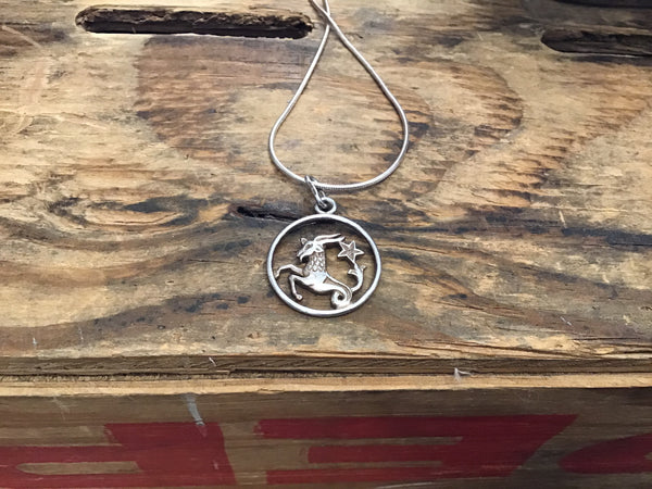 Vintage Sterling Silver Pendant Necklace