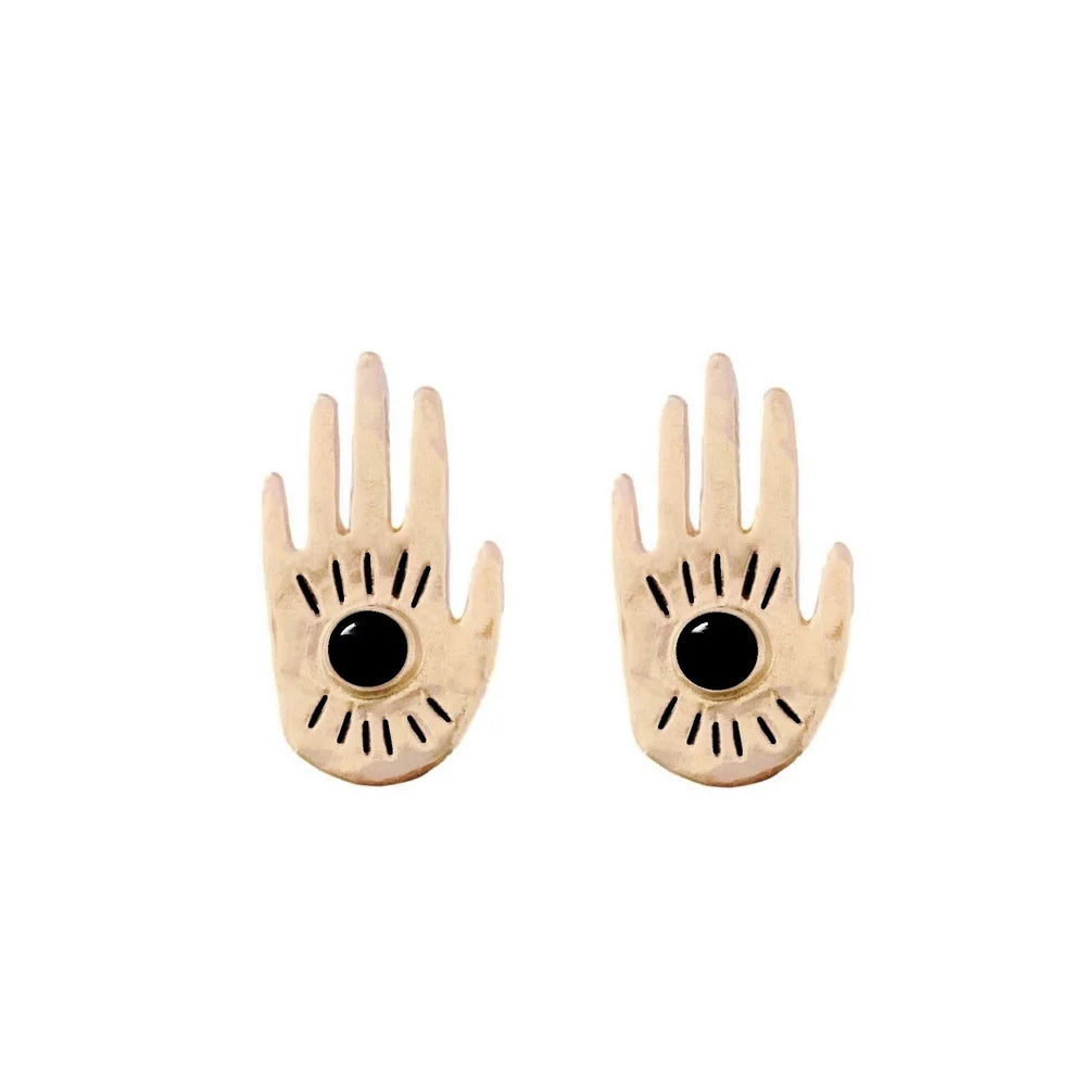 Therese Kuempel Design - Protector Earrings (black onyx) - La Lovely Vintage 