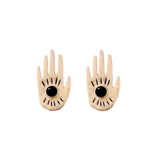 Therese Kuempel Design - Protector Earrings (black onyx) - La Lovely Vintage 