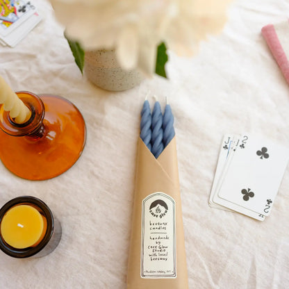 Cave Glow Studio - Spiral Beeswax Candle Set - La Lovely Vintage 