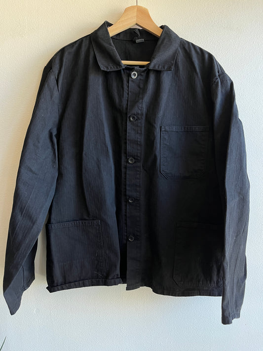Vintage 1960’s Black HBT French Chore Coat