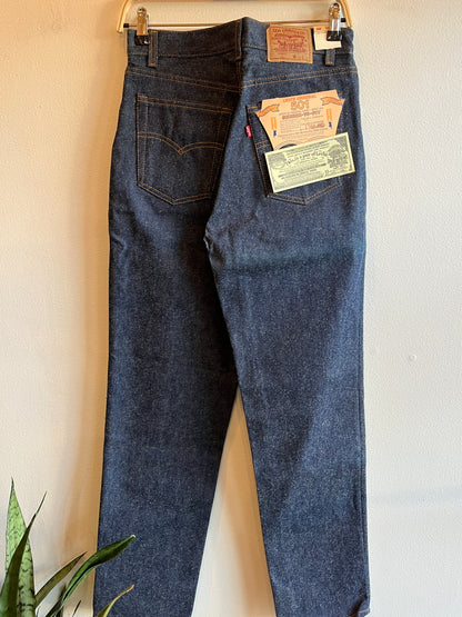 Vintage 1980’s Deadstock Levi’s 701 Denim Jeans