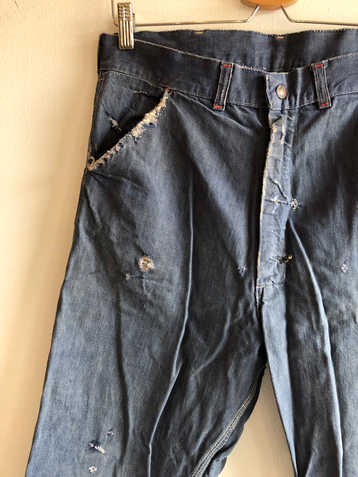 Vintage 1950/60’s Dark Denim PowrHouse Work Jeans - La Lovely Vintage 
