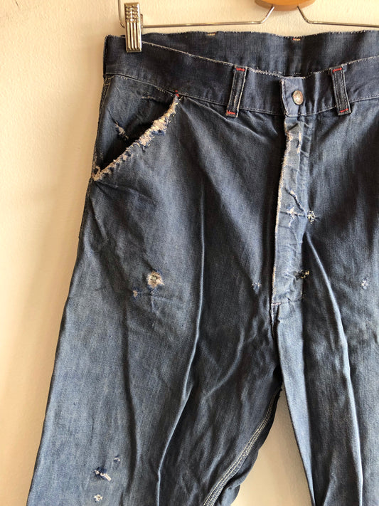 Vintage 1950/60’s Dark Denim PowrHouse Work Jeans - La Lovely Vintage 