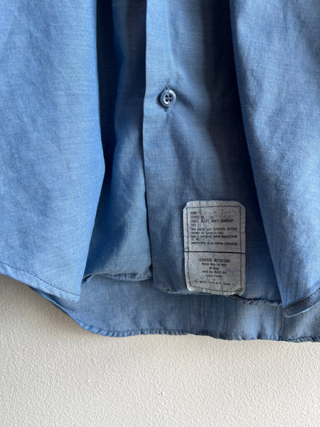 Vintage 1970’s USN Chambray Button Up Shirt