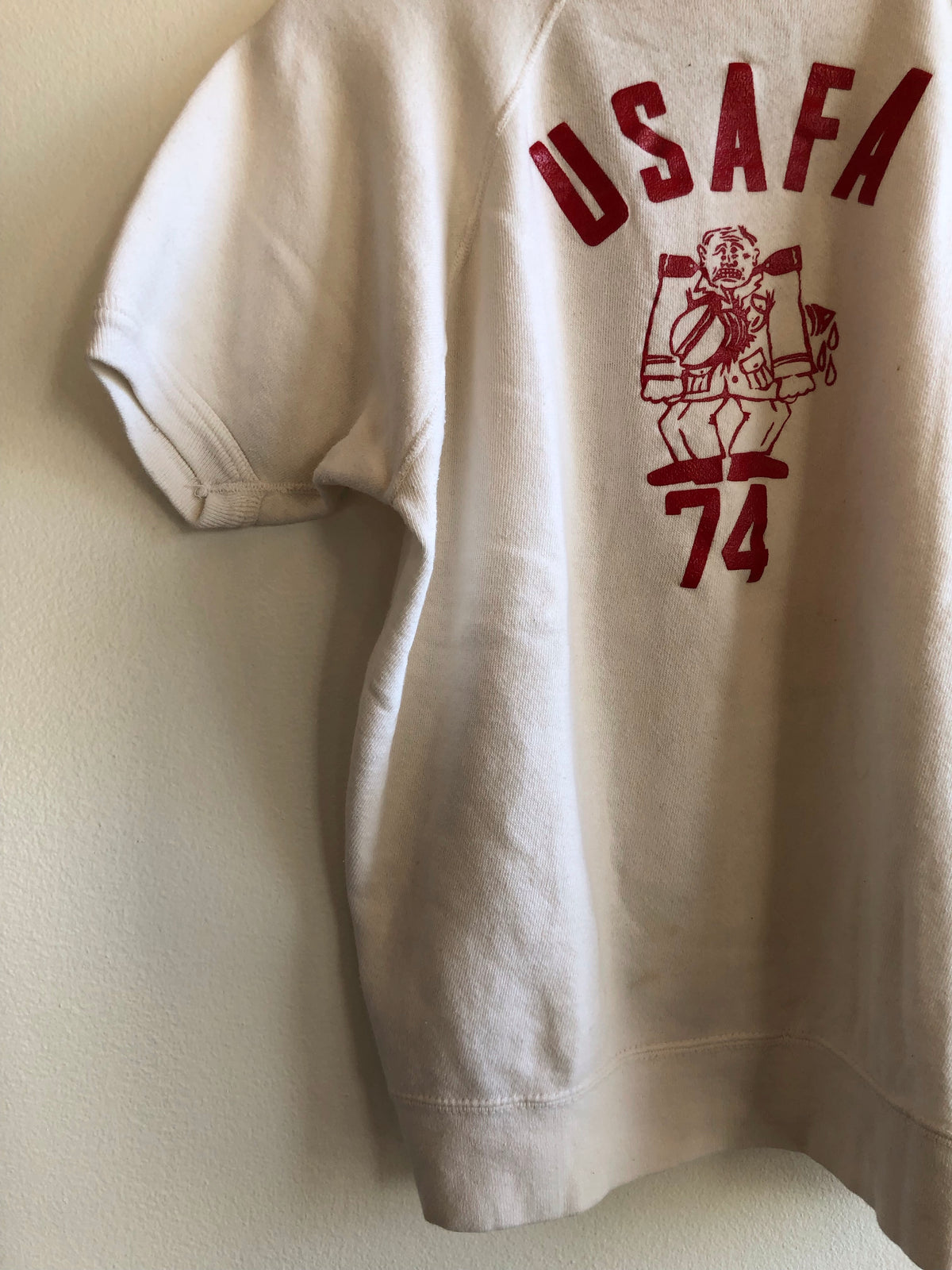 Vintage 1970’s USAFA Short Sleeve Sweatshirt - La Lovely Vintage 