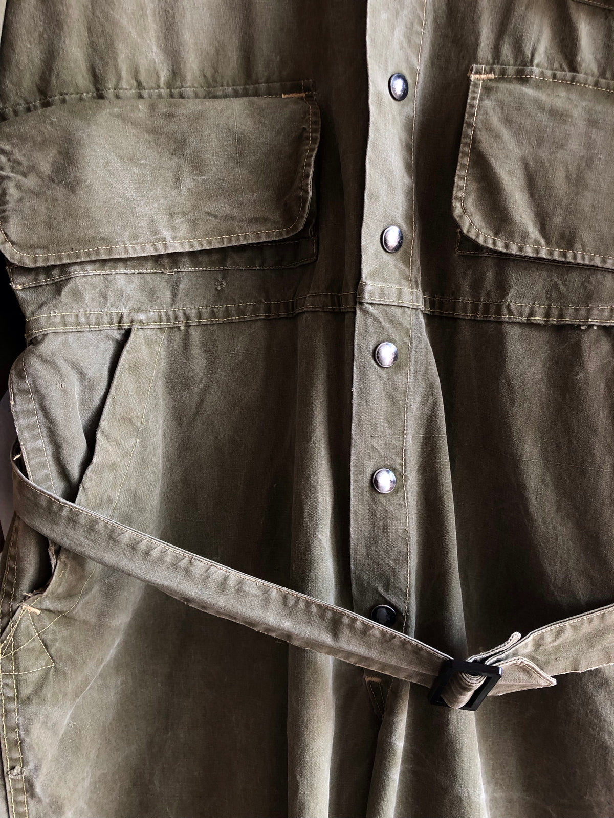 Vintage 1930’s Hinson Canvas Hunting Coveralls - La Lovely Vintage 