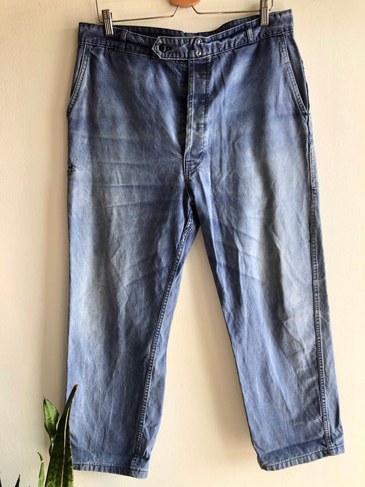 Vintage French Moleskin Work Pants - La Lovely Vintage 