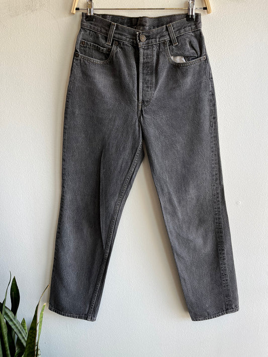 Vintage 1980’s Levi’s 701 Black Denim Jeans - La Lovely Vintage 