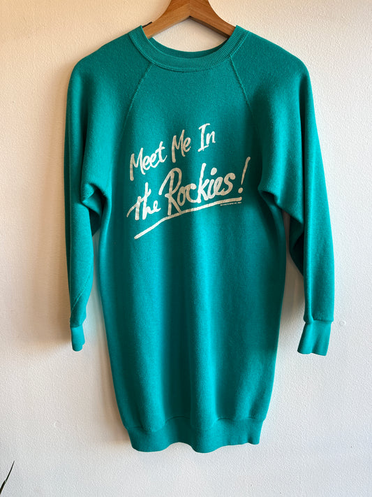 Vintage 1984 “Meet Me in the Rockies” Sleep Sweatshirt - La Lovely Vintage 
