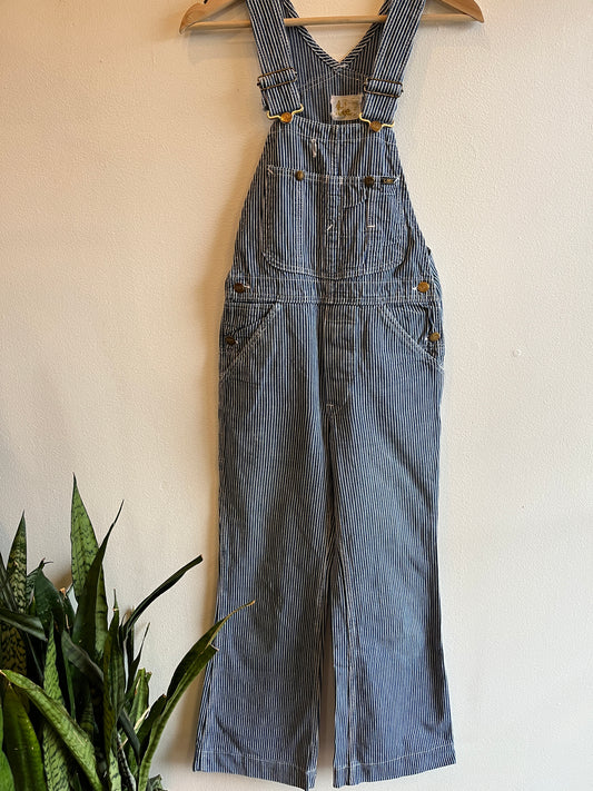 Vintage 1970’s Lee Hickory Stripe Denim Overalls - La Lovely Vintage 