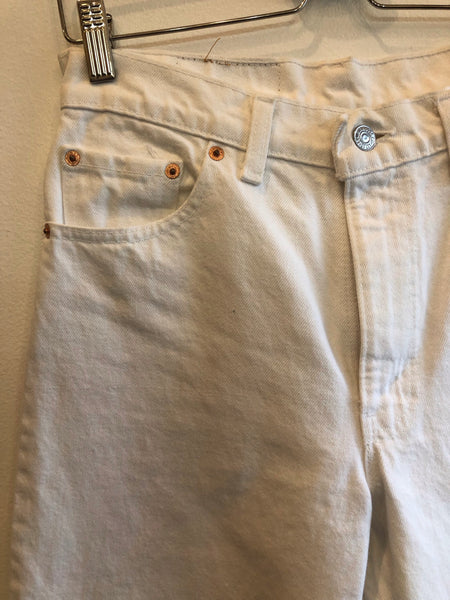 Vintage 1990’s White Levi’s 550 Denim Jeans