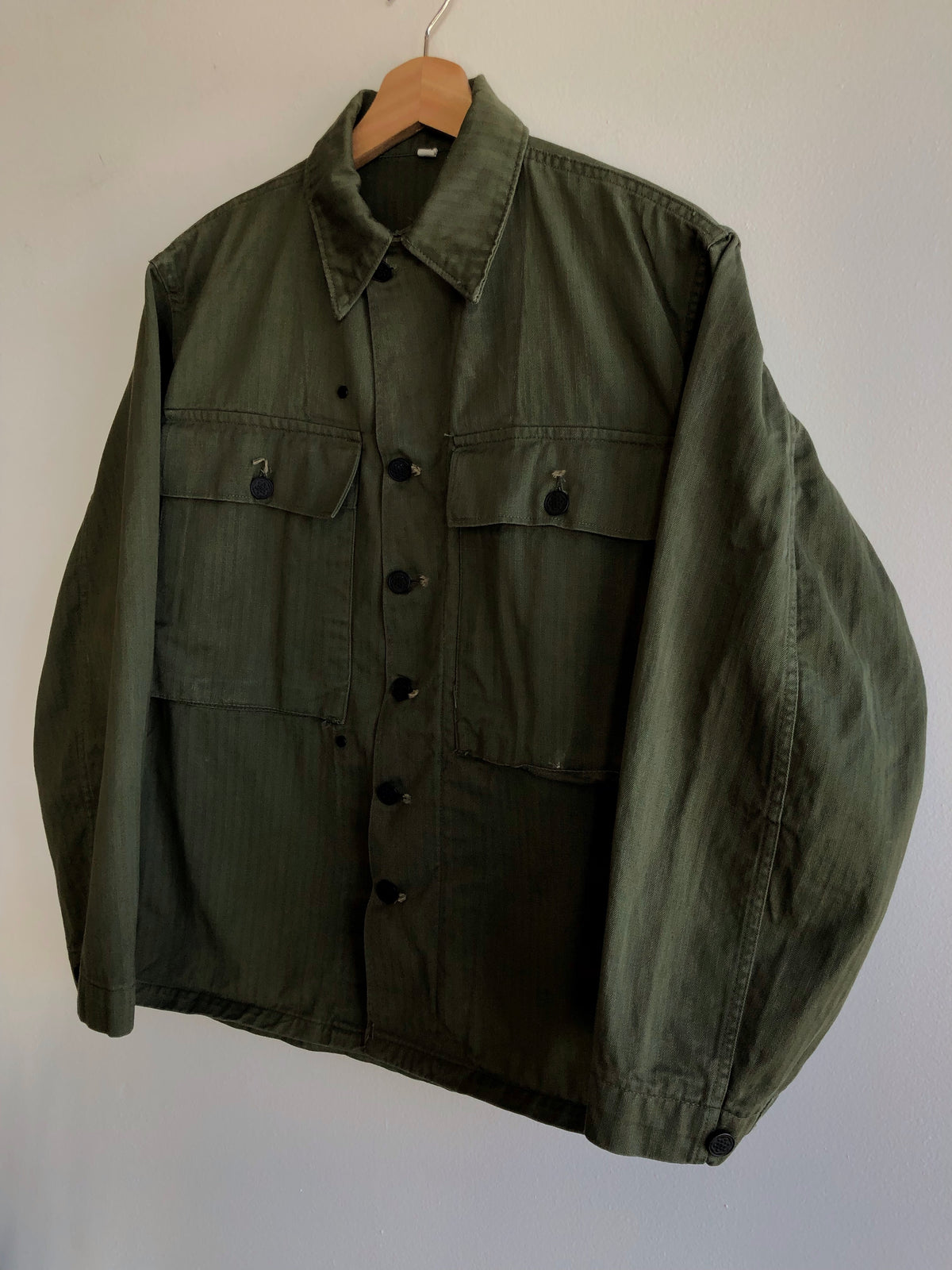 Vintage 1940/50’s U.S. Army HBT 13-Star Button Up Shirt - La Lovely Vintage 