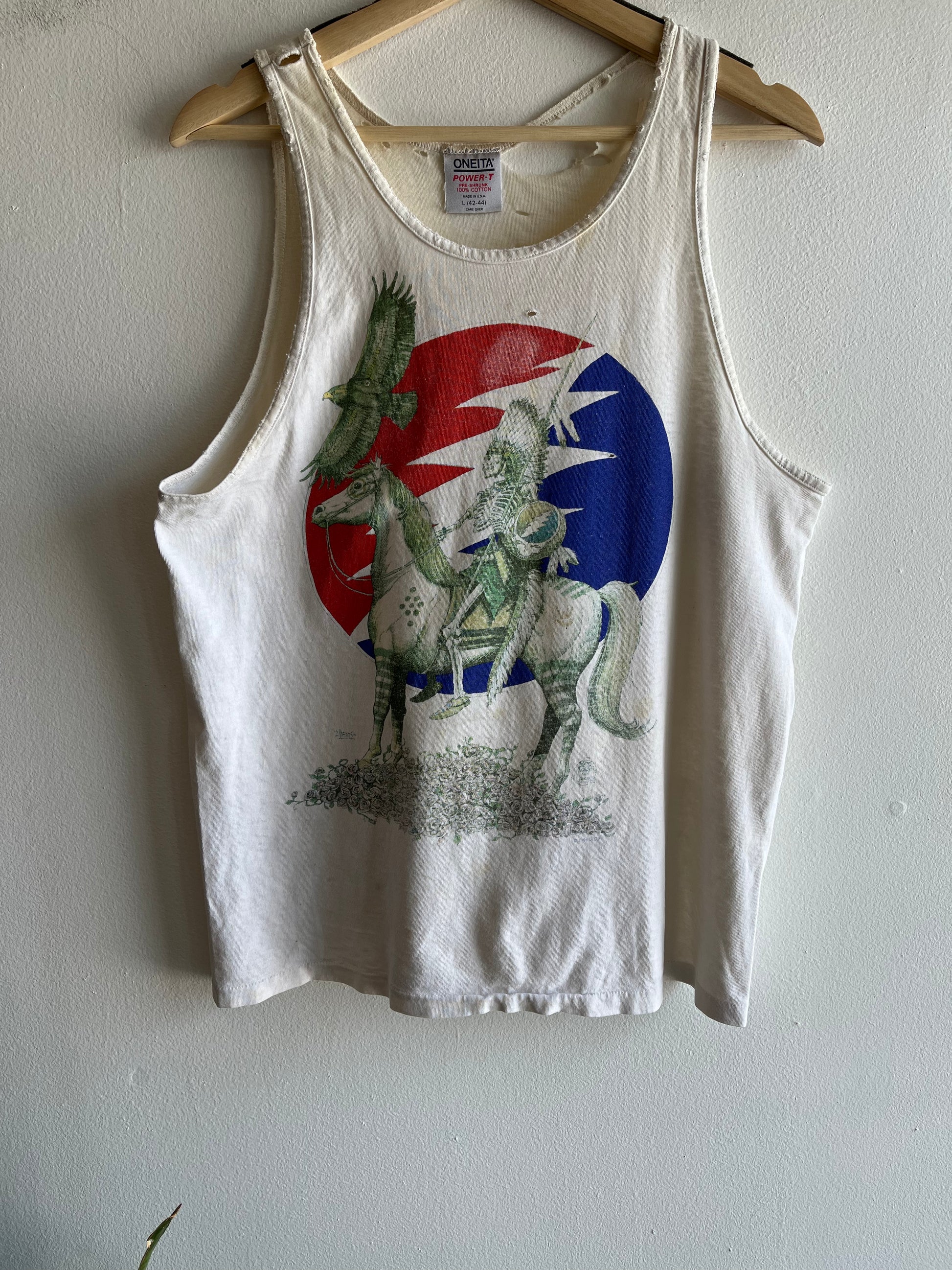 Authentic Vintage 1994 Grateful Dead Thrashed Tank Top T-Shirt - La Lovely Vintage 